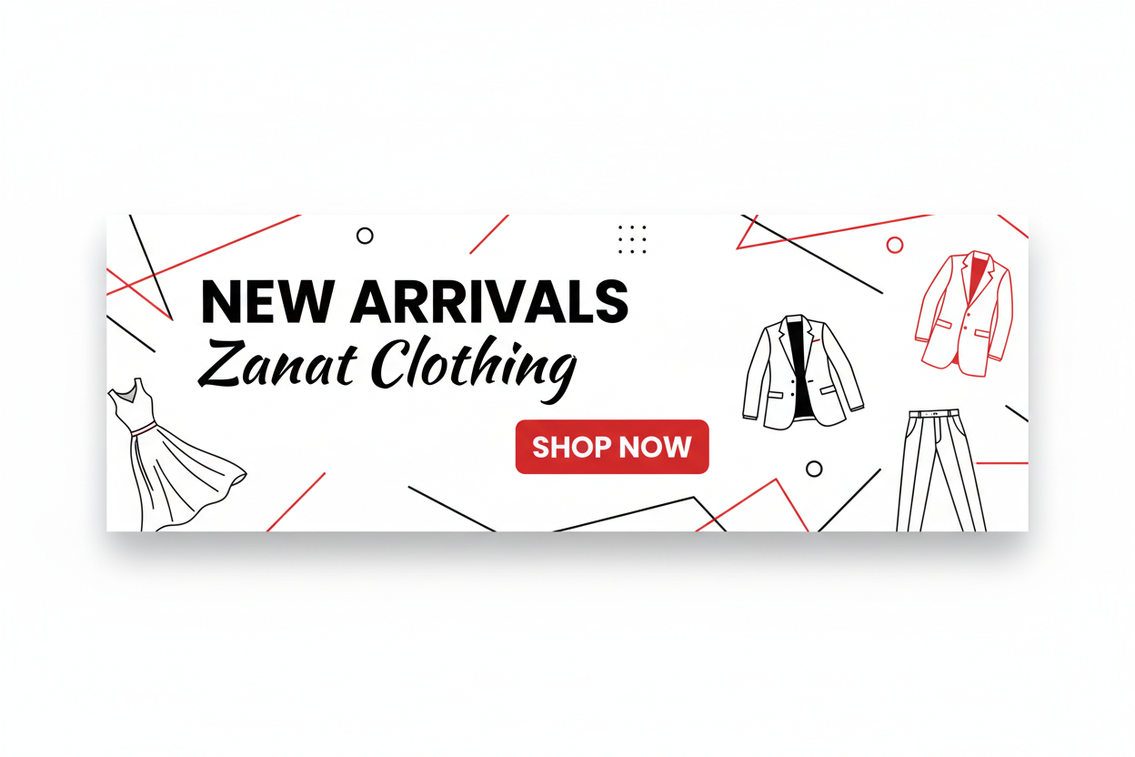 Zanat Clothing Banner